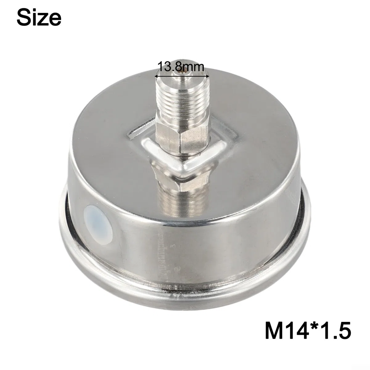 Medidor de lavado a presión de acero inoxidable 0-6000 PSI, relleno de glicerina para conexión rápida M14, escala dual para dial para limpiadores de gas eléctricos (0-6000 PSI)
