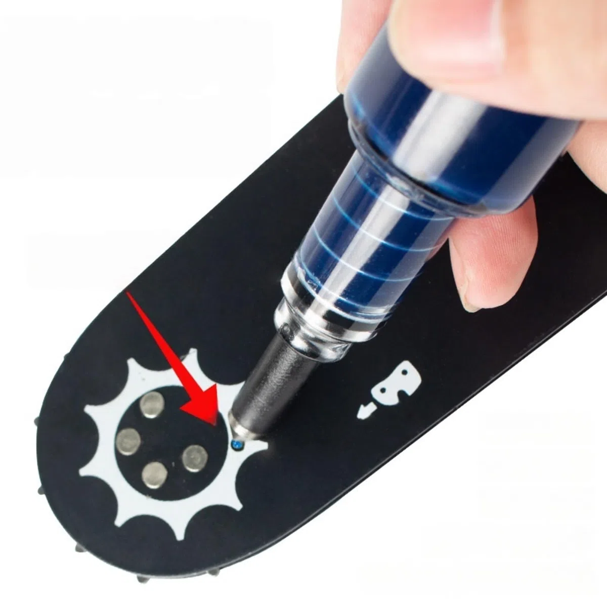 Bomba de grasa para guía de motosierra (2 piezas) | Lubricador de guía para motosierra | Grasa de alta temperatura para piñón y cadena de motosierra | Aceite para motosierra cadena