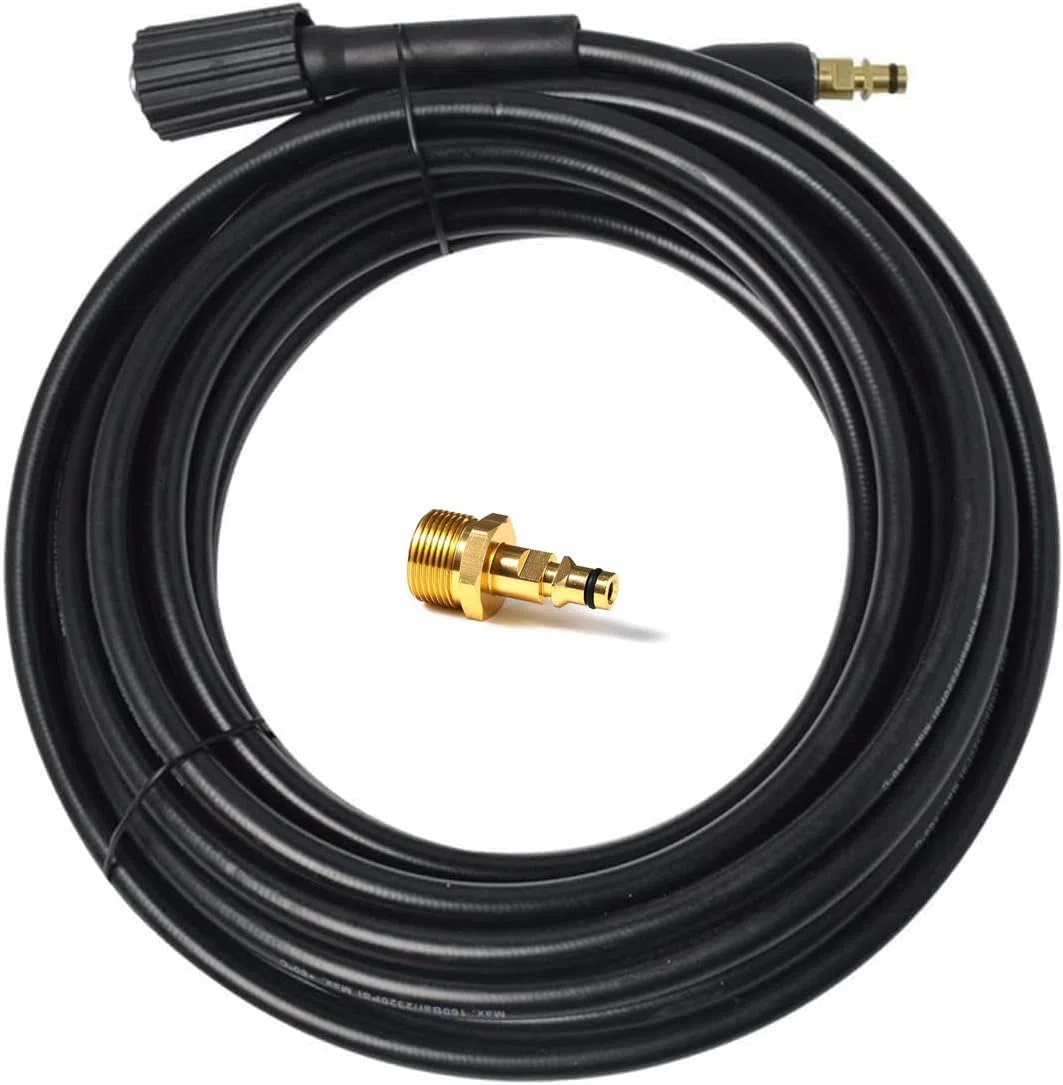 YUET 5M Manguera de Repuesto para Lavadora de Alta Presión para Kärcher K serie Karcher K2, K3, K4, K5, K7, Conector Rápido de Enchufe Tipo Clic M22