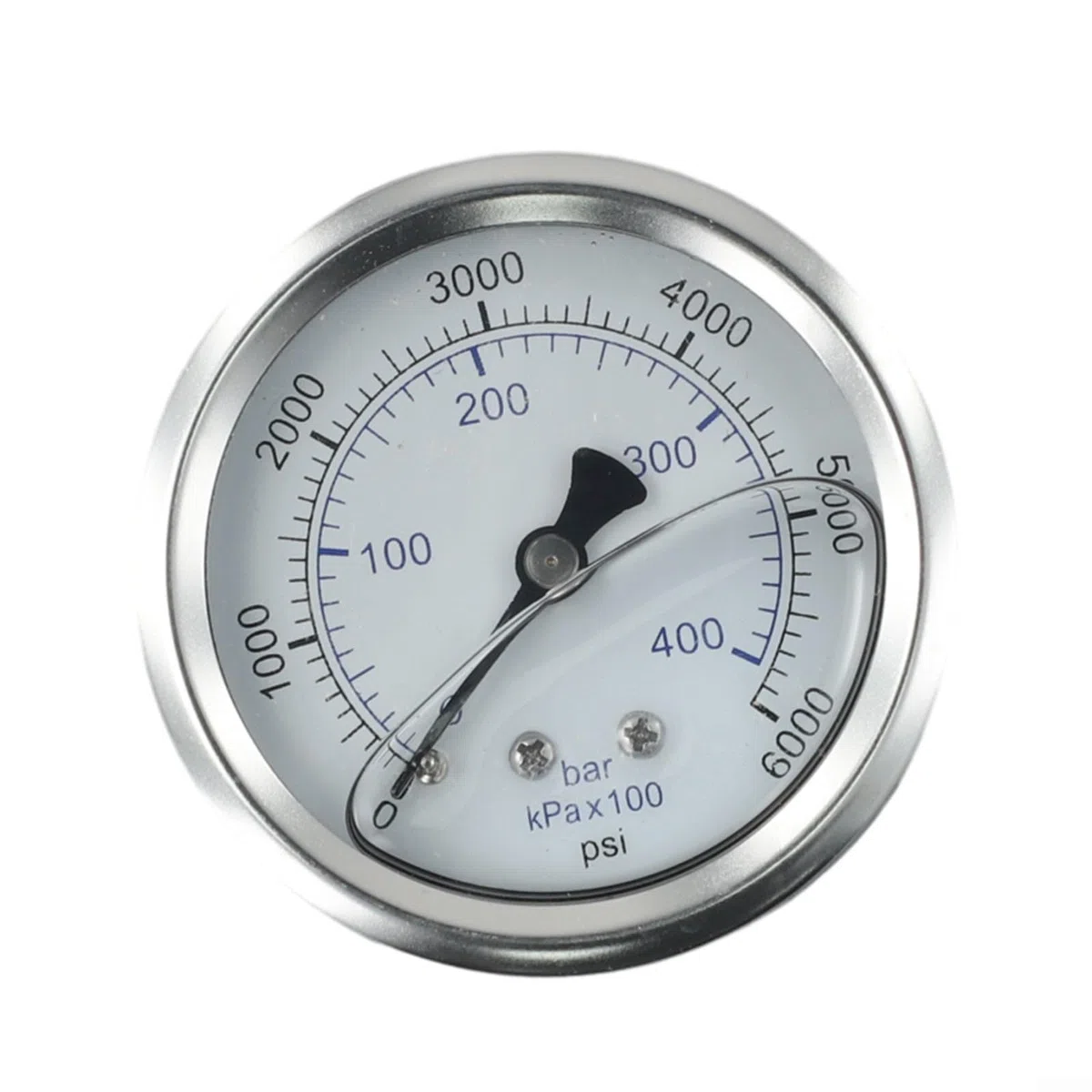 Manómetro para hidrolimpiadora, rosca para M14 x 1,5, manómetro de hidrolimpiadora de 0 a 400 bar, 6000 psi, metal, diámetro de 2,5 pulgadas
