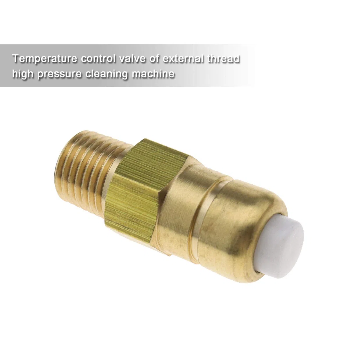 Válvula de latón de descarga de seguridad, desconexión térmica, rosca macho NPT 1/4 pulgadas para bombas de agua y limpiador de alta presión