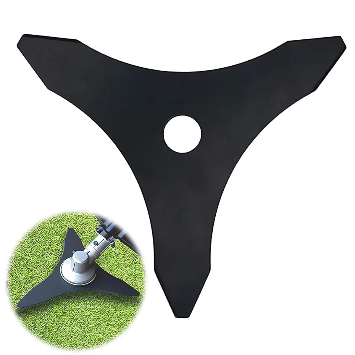 Disco Desbrozadora 3 Dientes, Darryy Cuchilla de Desbrozadora para Maleza, Cabezal Desbrozadora Universal, cuchilla Cortadora Desbrozadora, Accesorios para Desbrozadora 25.4mm (3mm, Ø255mm)