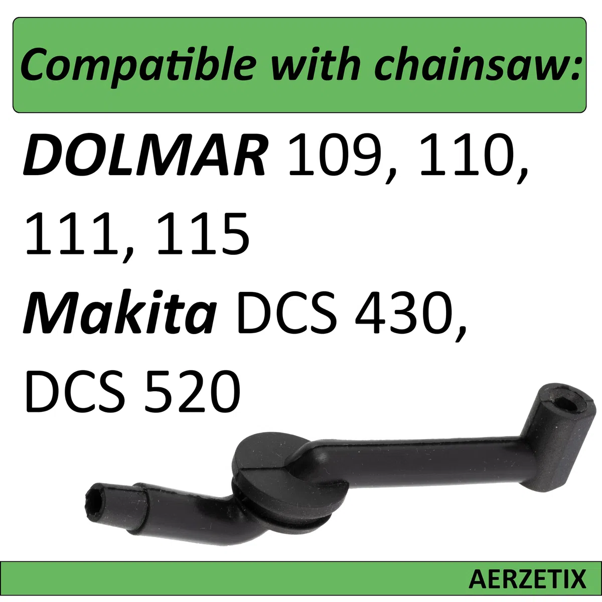 AERZETIX - C69560 - Tubo/manguera de aceite para motosierra - compatible con DOLMAR 109 110 111 115 Makita DCS 430 DCS 520