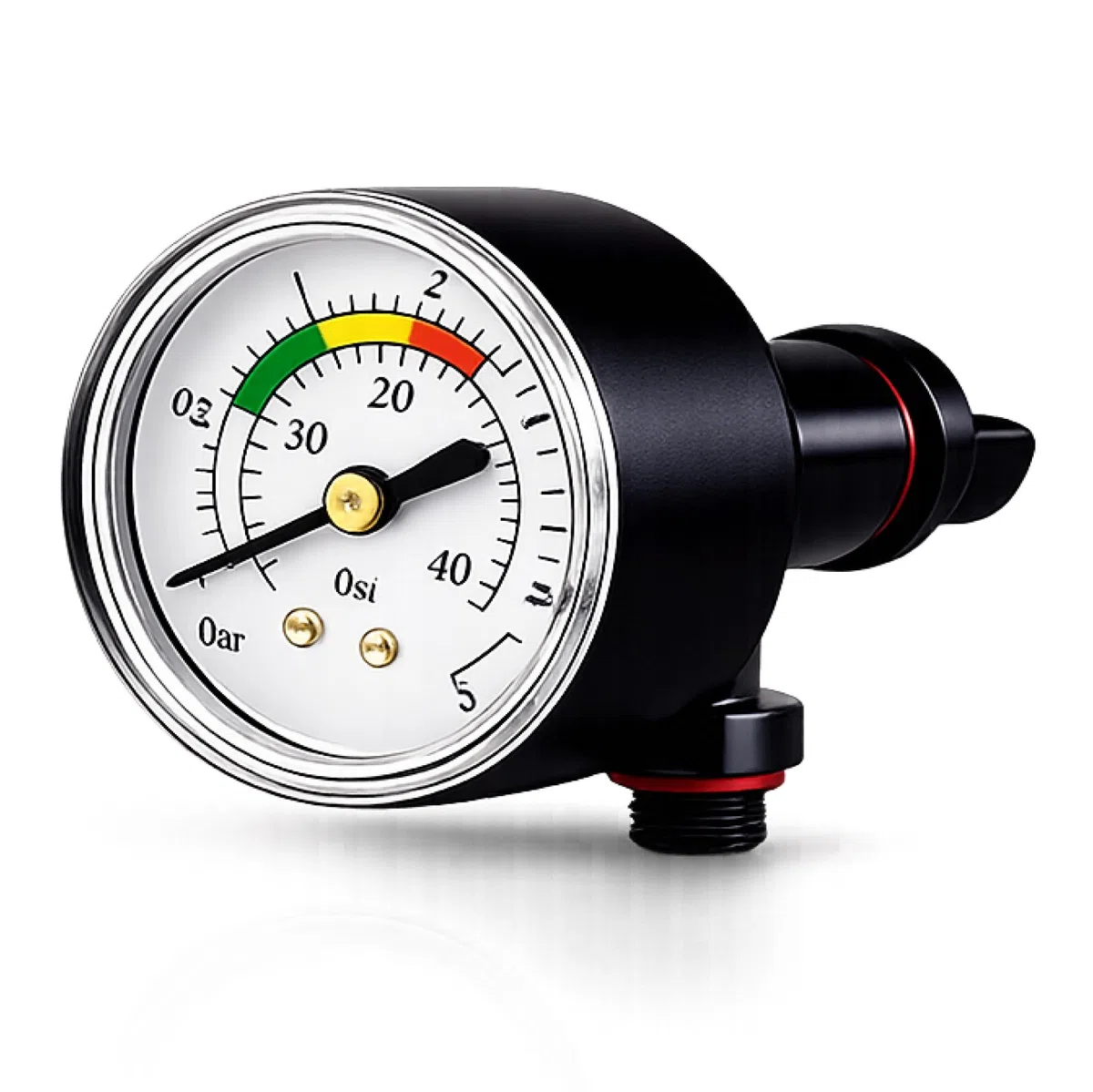 Manómetro Depuradora completo Piscina 1/4" Ø50mm Conector Vertical 0-3 Bar PSI Medidor Presión Filtro Bomba Piscina Alta Precisión Universal Fluvia