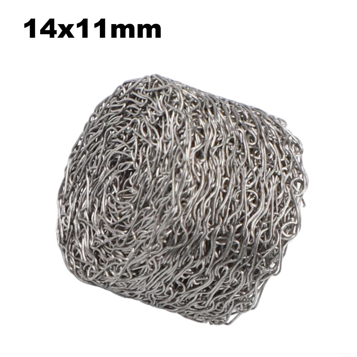 10 filtros de gasa de malla de repuesto para lanza de espuma de lavado a presión, pantalla de acero inoxidable de alta densidad para espuma abundante, plata 14 x 11 mm