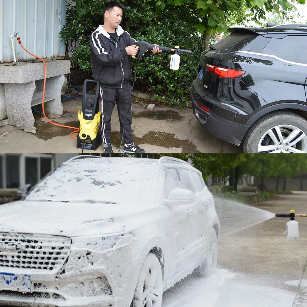 Boquilla de espuma de lanza de espuma para nieve para lavadora a presión BEARFORCE con puntas de 1,25 y 1,10 mm, compatible con limpiadores de alta presión Karcher serie K