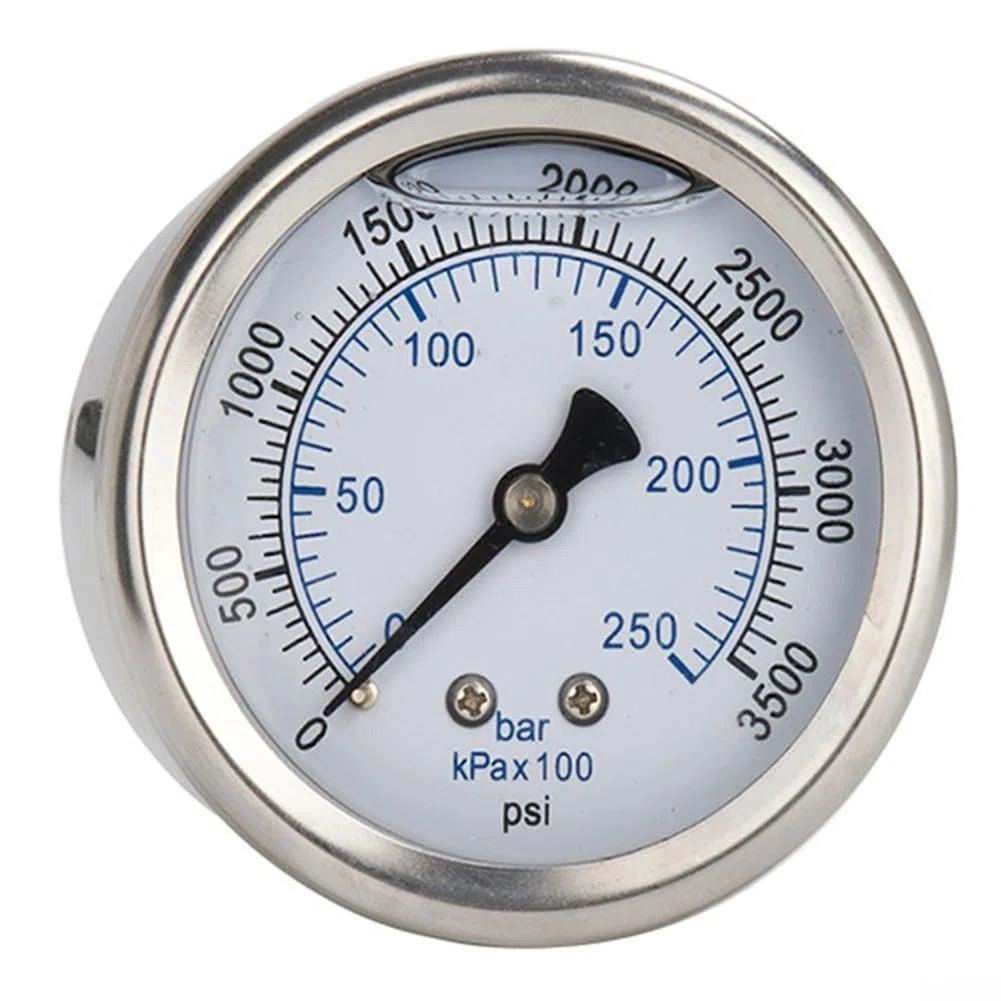 Manómetro, manómetro para lavadora a presión con rosca M14x1,5 0-250 bar 3500 Psi metal 5,5 KW