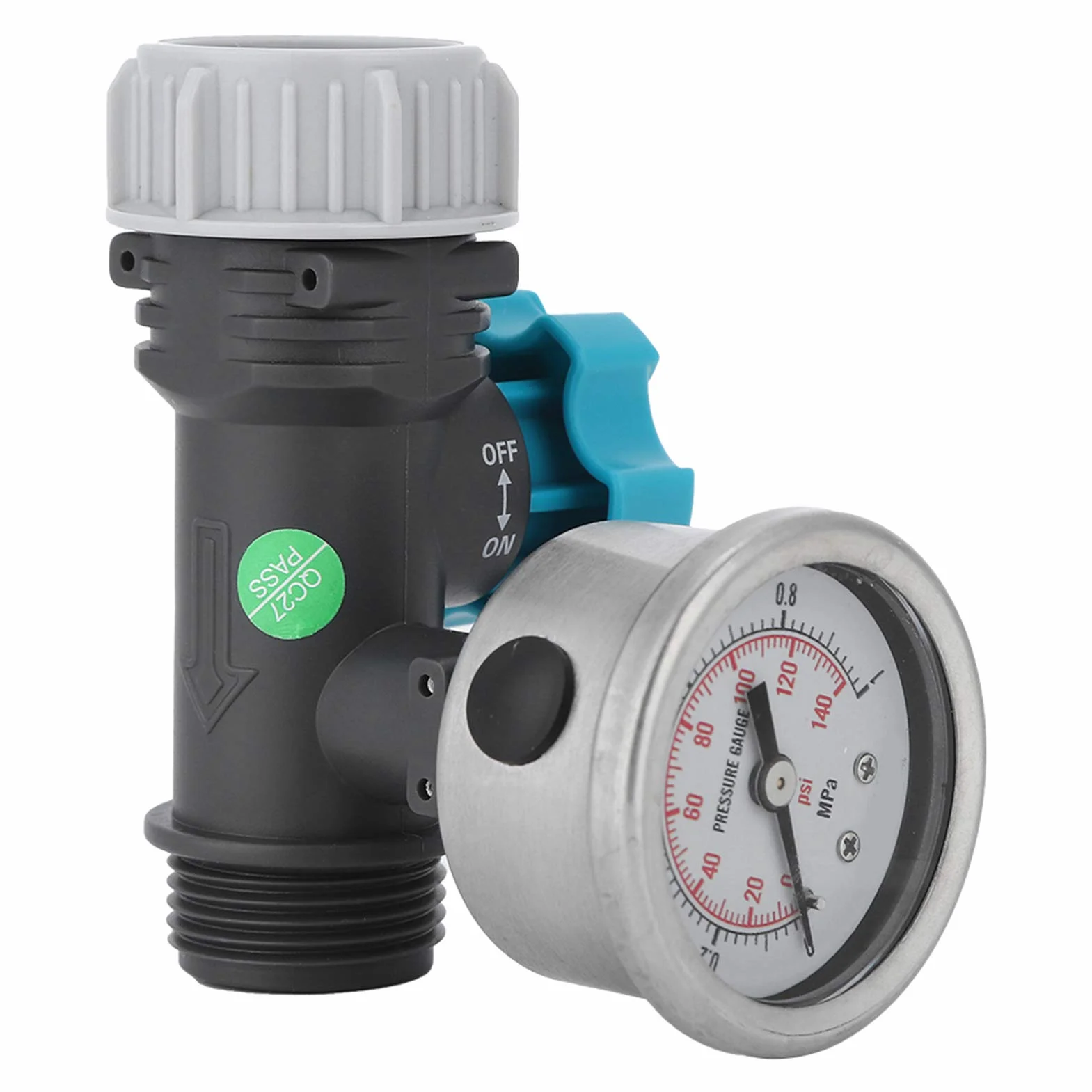 Válvula de presión de agua, regulador de presión de agua G3 / 4in, reductor de presión para el hogar para invernadero, jardín al aire libre