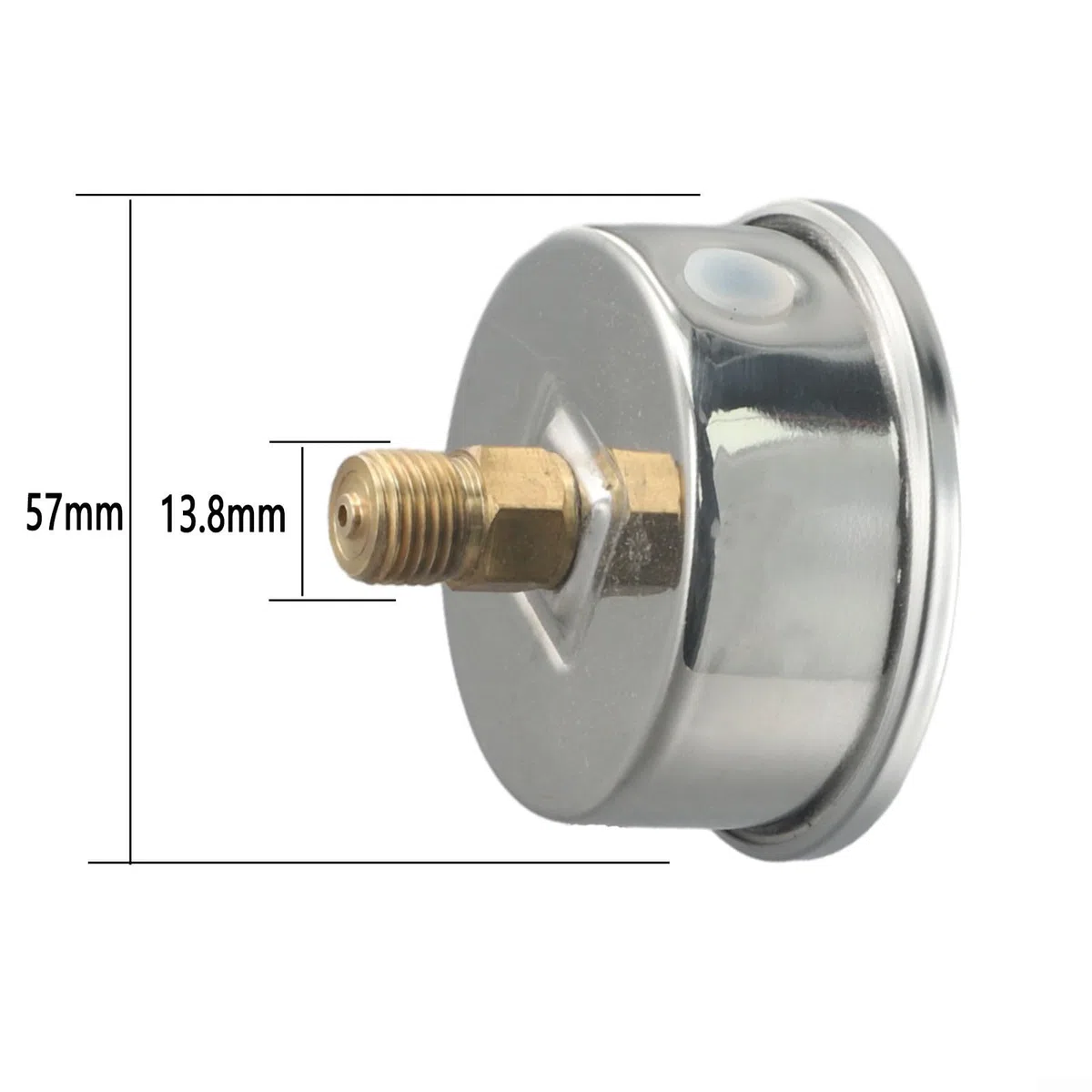 Manómetro para hidrolimpiadora, rosca para M14 x 1,5, manómetro de hidrolimpiadora de 0 a 400 bar, 6000 psi, metal, diámetro de 2,5 pulgadas